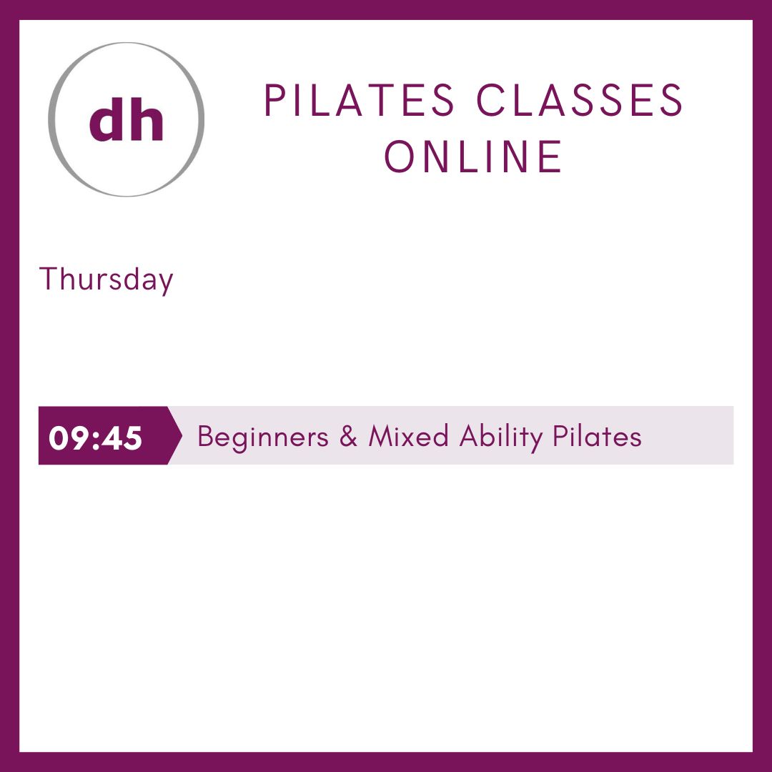 Dore Health Thurs schedule Pilates-online